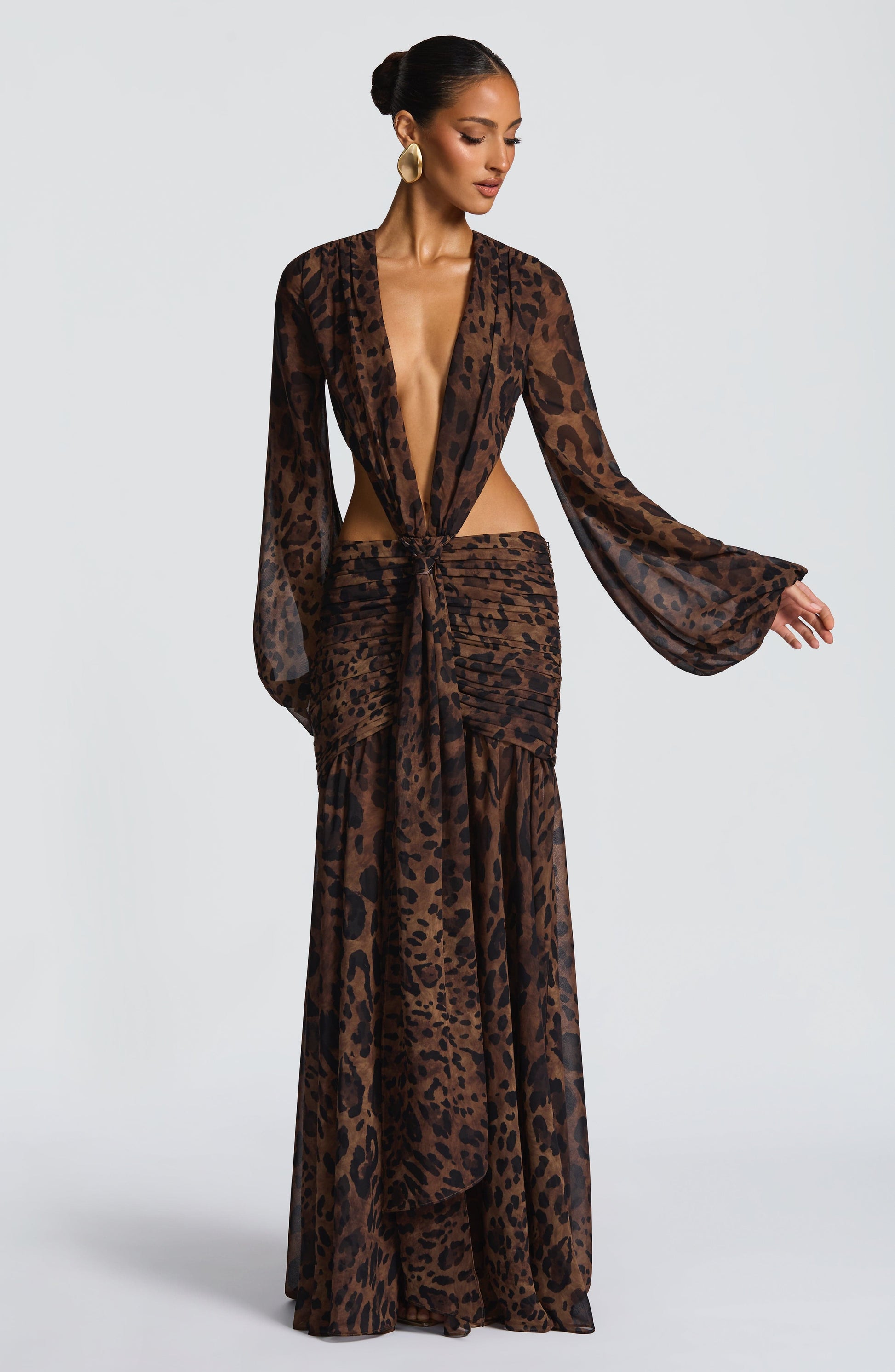 Luvrefashion | Andrina Leopard Print Maxi Dress in XS - image 9