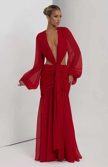 Luvrefashion | Andrina Red Maxi Dress in XS - image 7