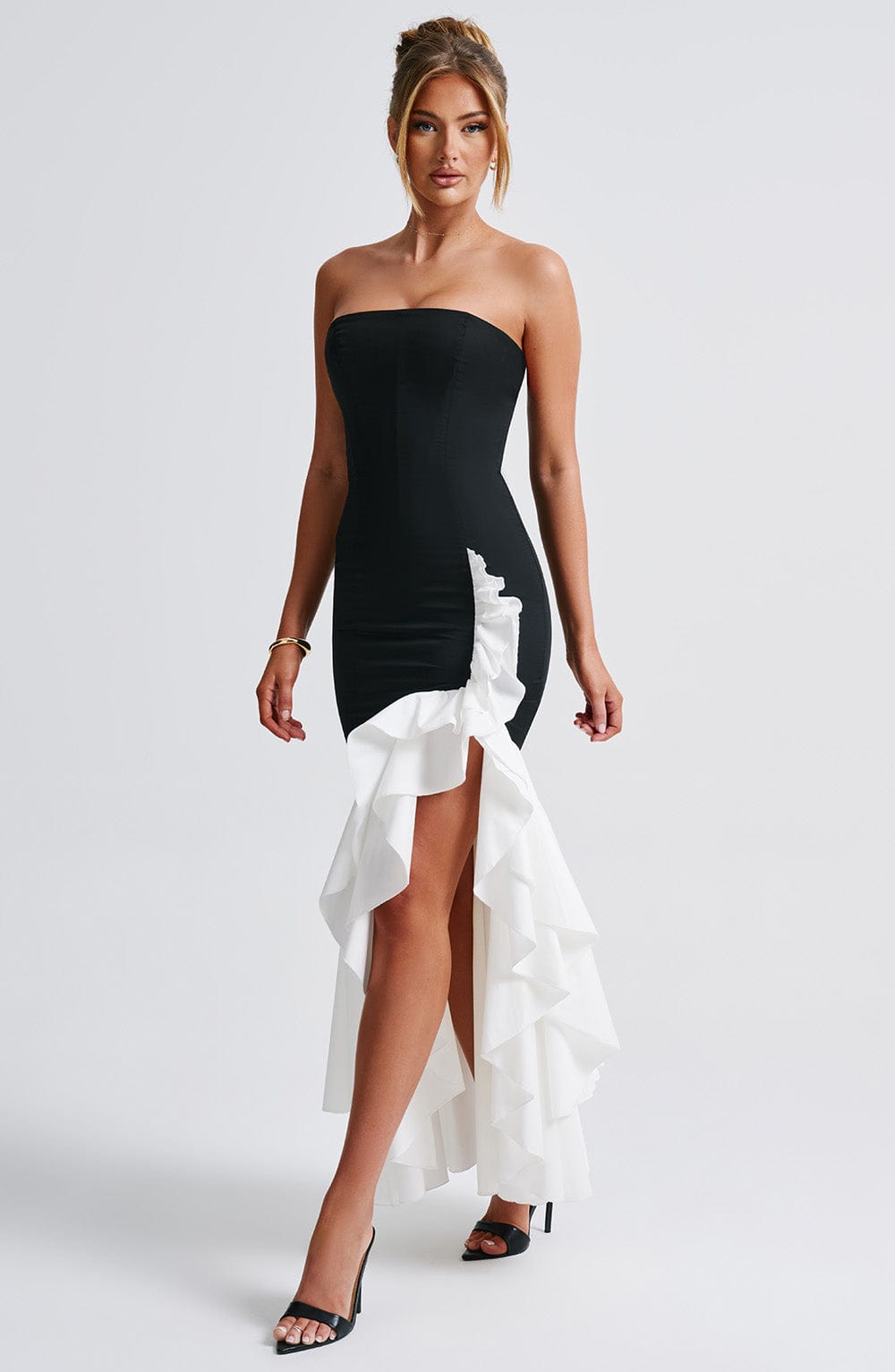 Luvrefashion | Angelina Black and White Maxi Dress in XS - image 8