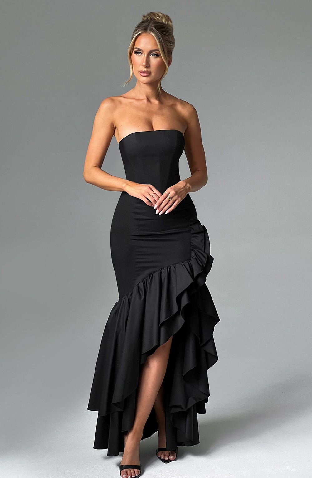 Luvrefashion | Angelina Black Maxi Dress in XS - image 11