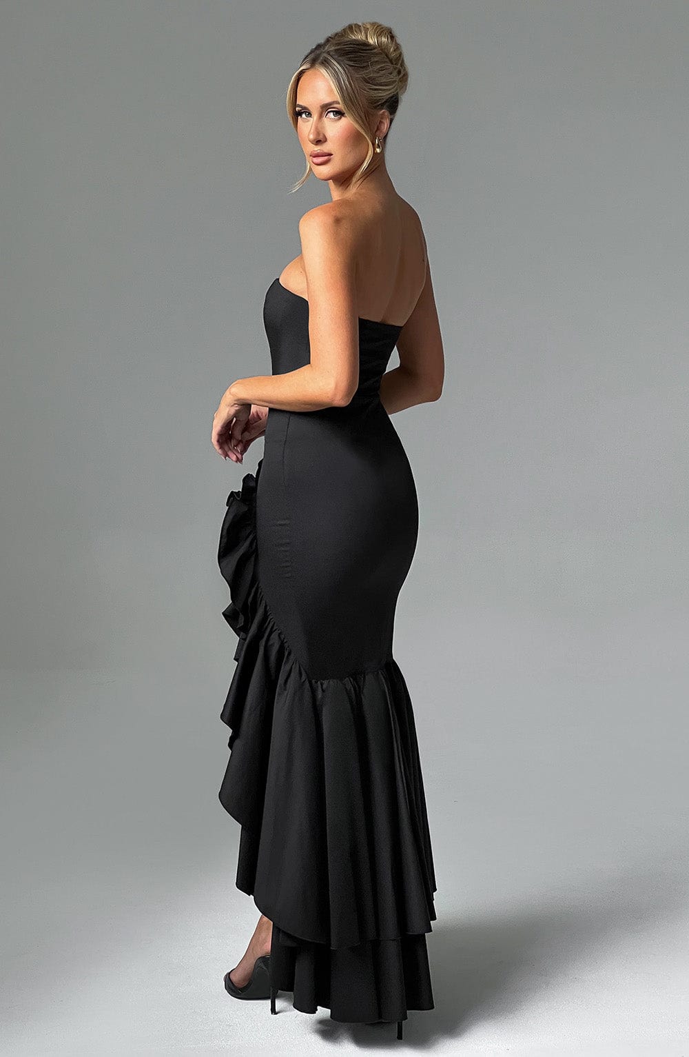Luvrefashion | Angelina Black Maxi Dress in XS - image 12