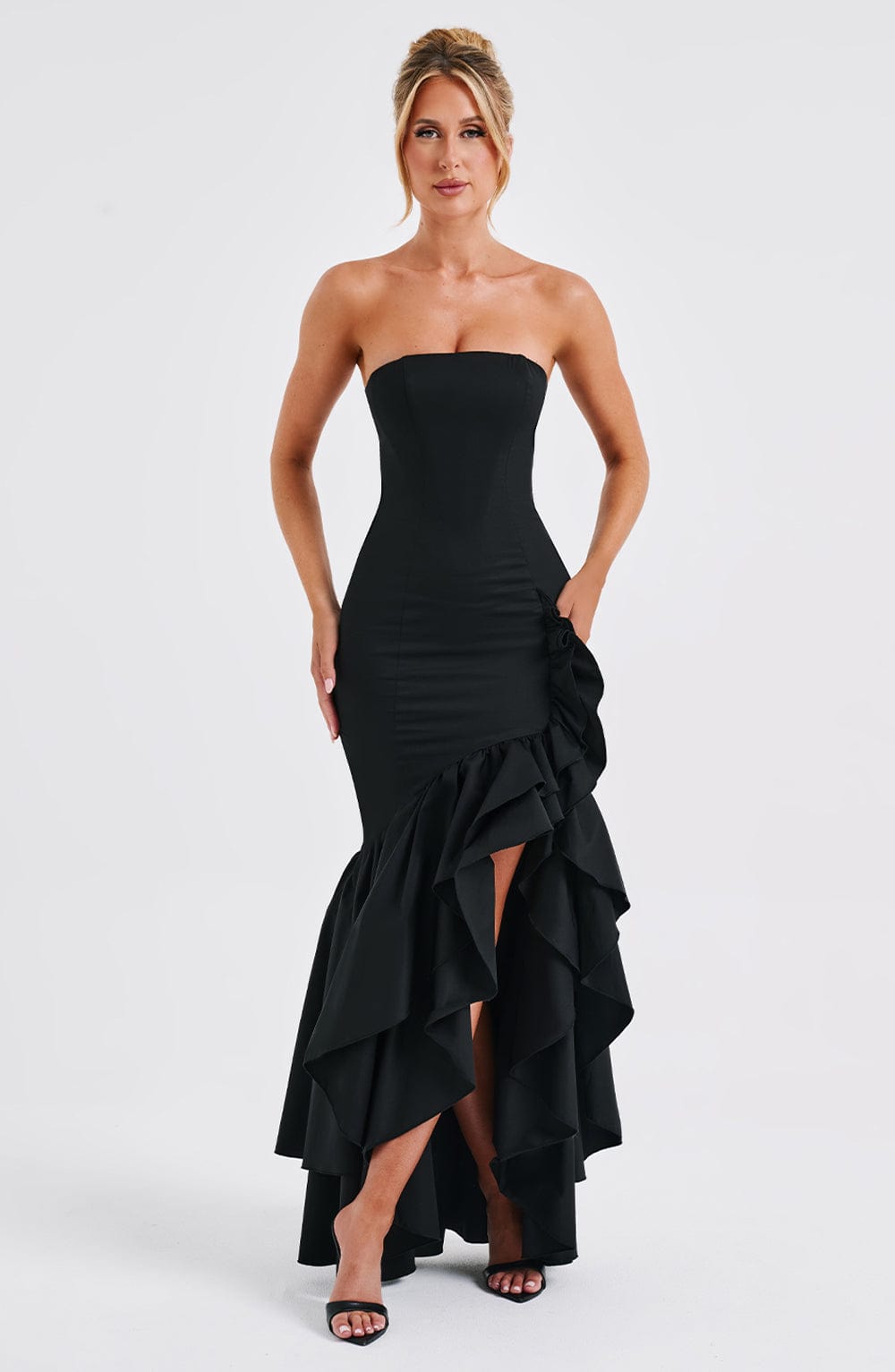 Luvrefashion | Angelina Black Maxi Dress in XS - image 9