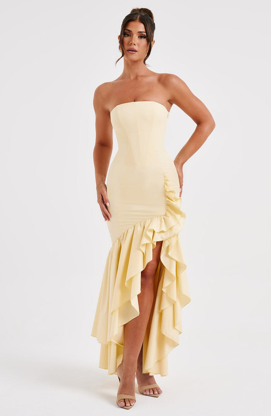 Luvrefashion | Angelina Lemon Maxi Dress in XS - image 7