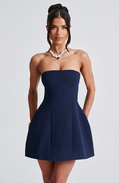 Luvrefashion | Asha Navy Mini Dress in XS - image 6