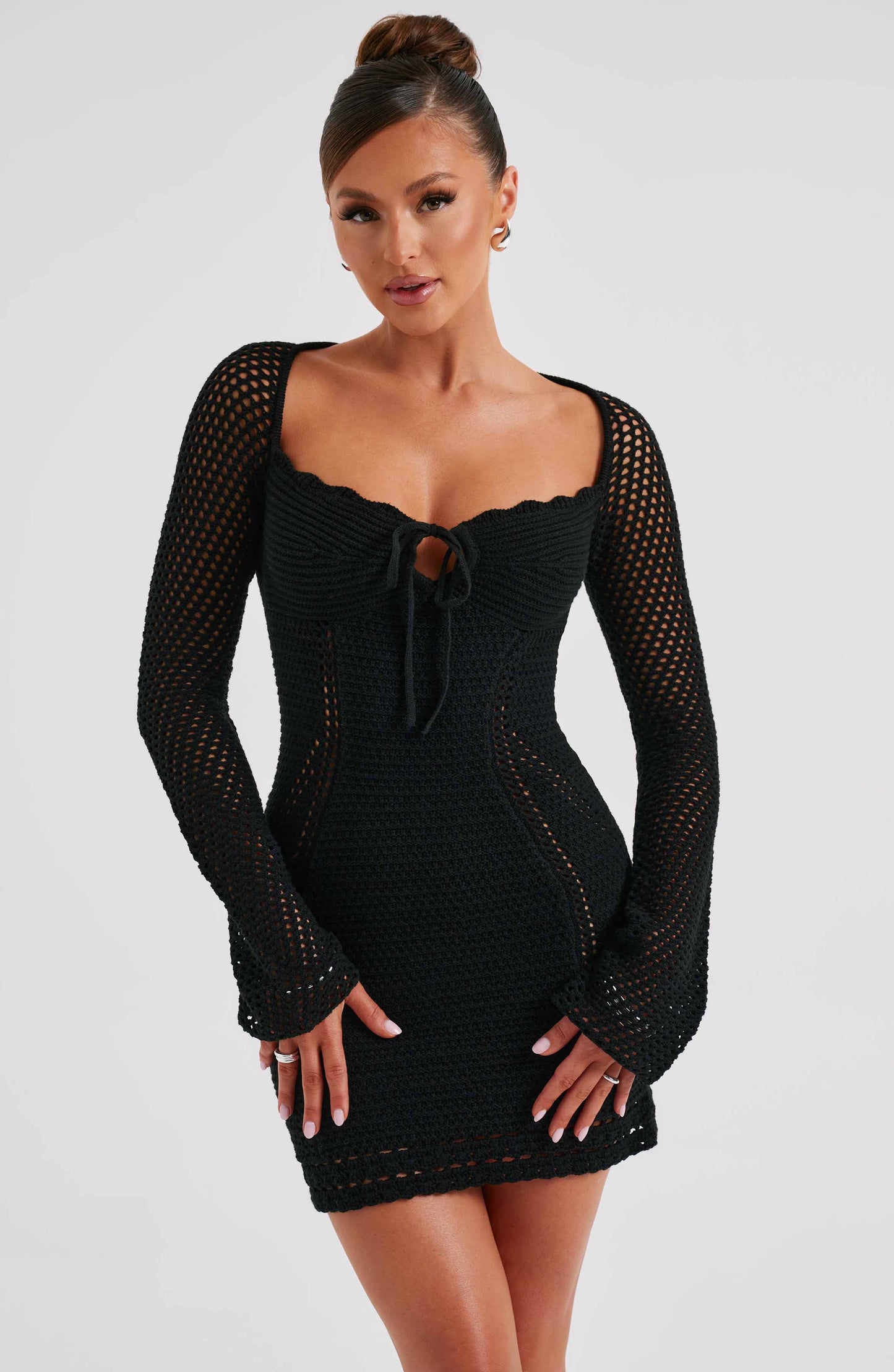 Luvrefashion | Black Dezi Mini Dress in XS - image 6