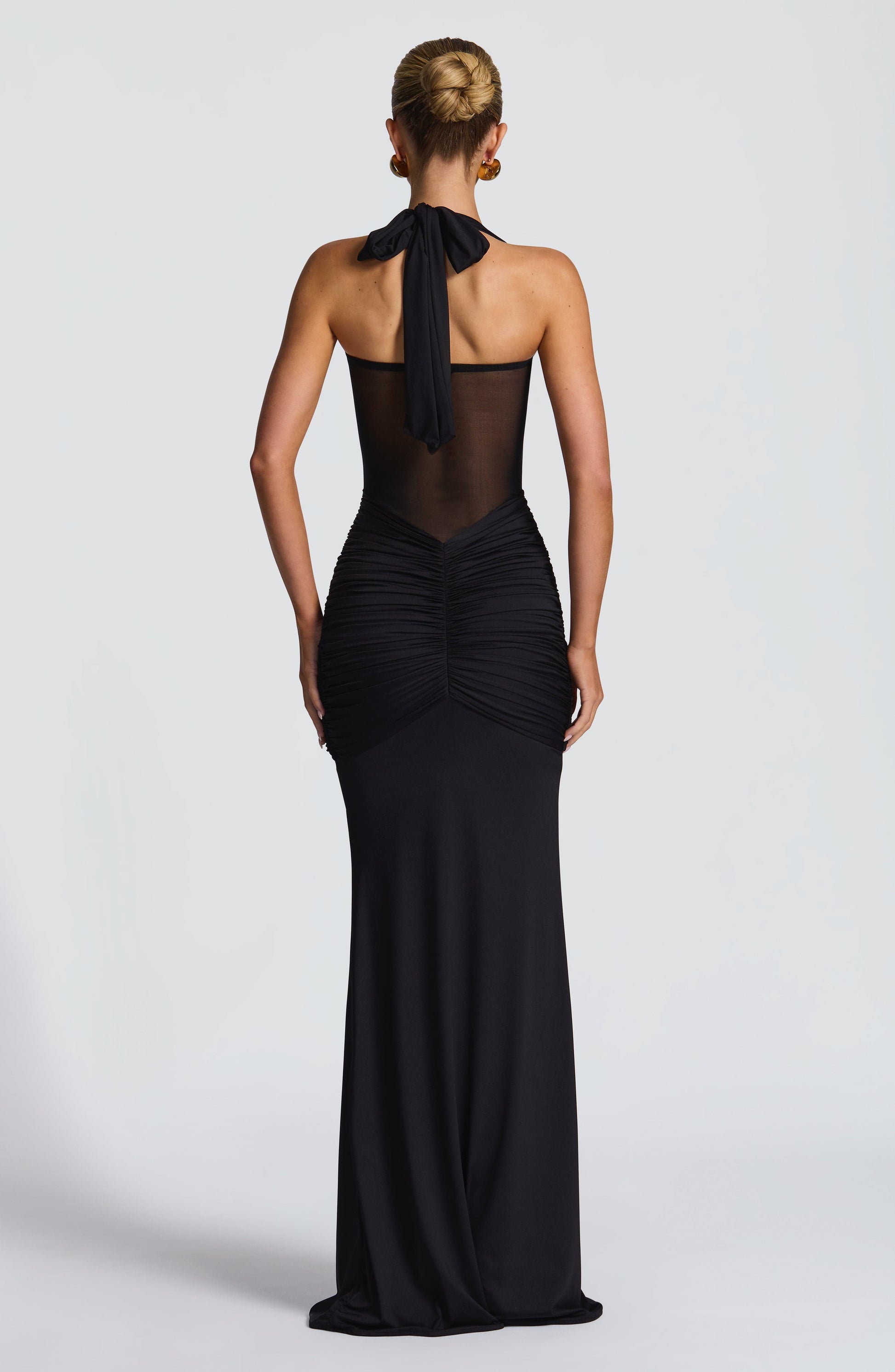 Luvrefashion | Black Vixen Maxi Dress in XS - side view