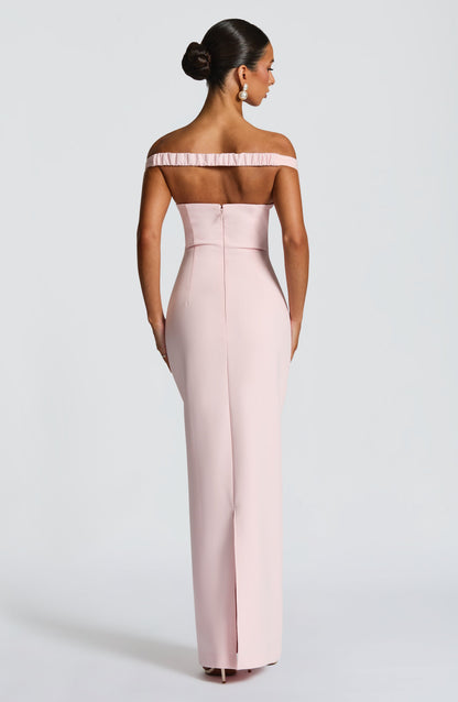 Luvrefashion | Blush Abigail Maxi Dress in XS - styled look