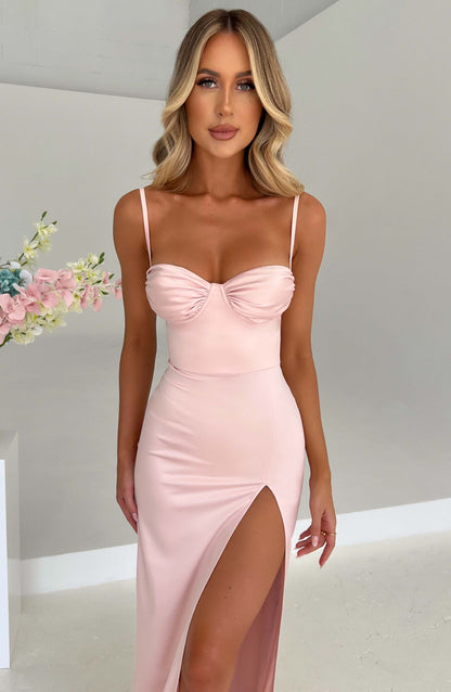 Luvrefashion | Blush Alora Maxi Dress in XS - side view