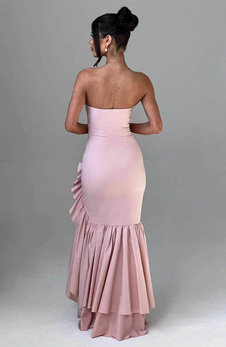 Luvrefashion | Blush Angelina Maxi Dress in XS - detail view