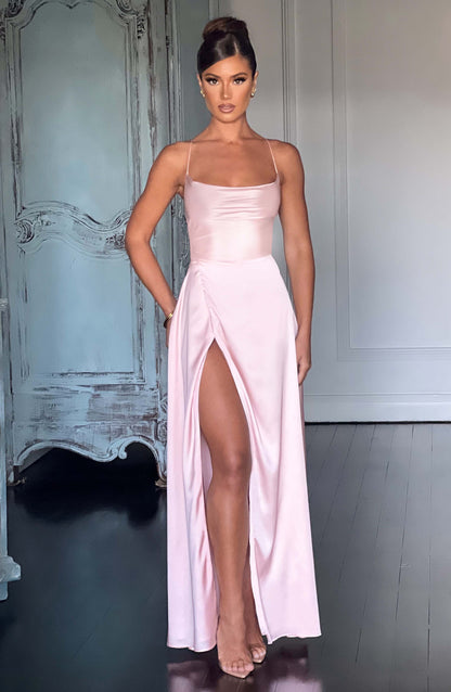 Luvrefashion | Blush Bethany Maxi Dress in XS - side view