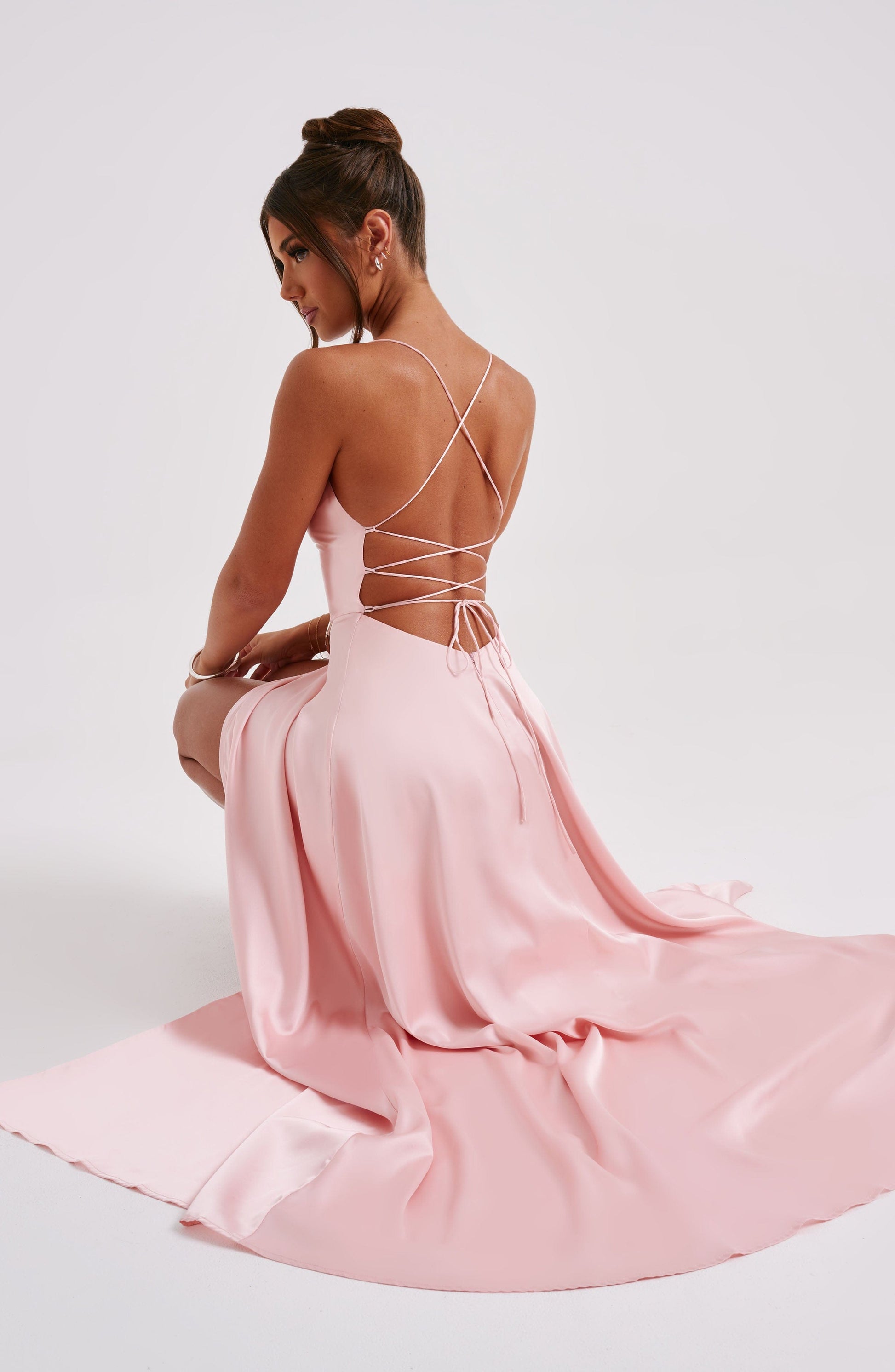Luvrefashion | Blush Bethany Maxi Dress in XS - styled look