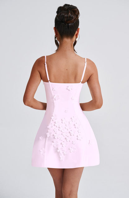 Luvrefashion | Blush Dalary Mini Dress in XS - side view