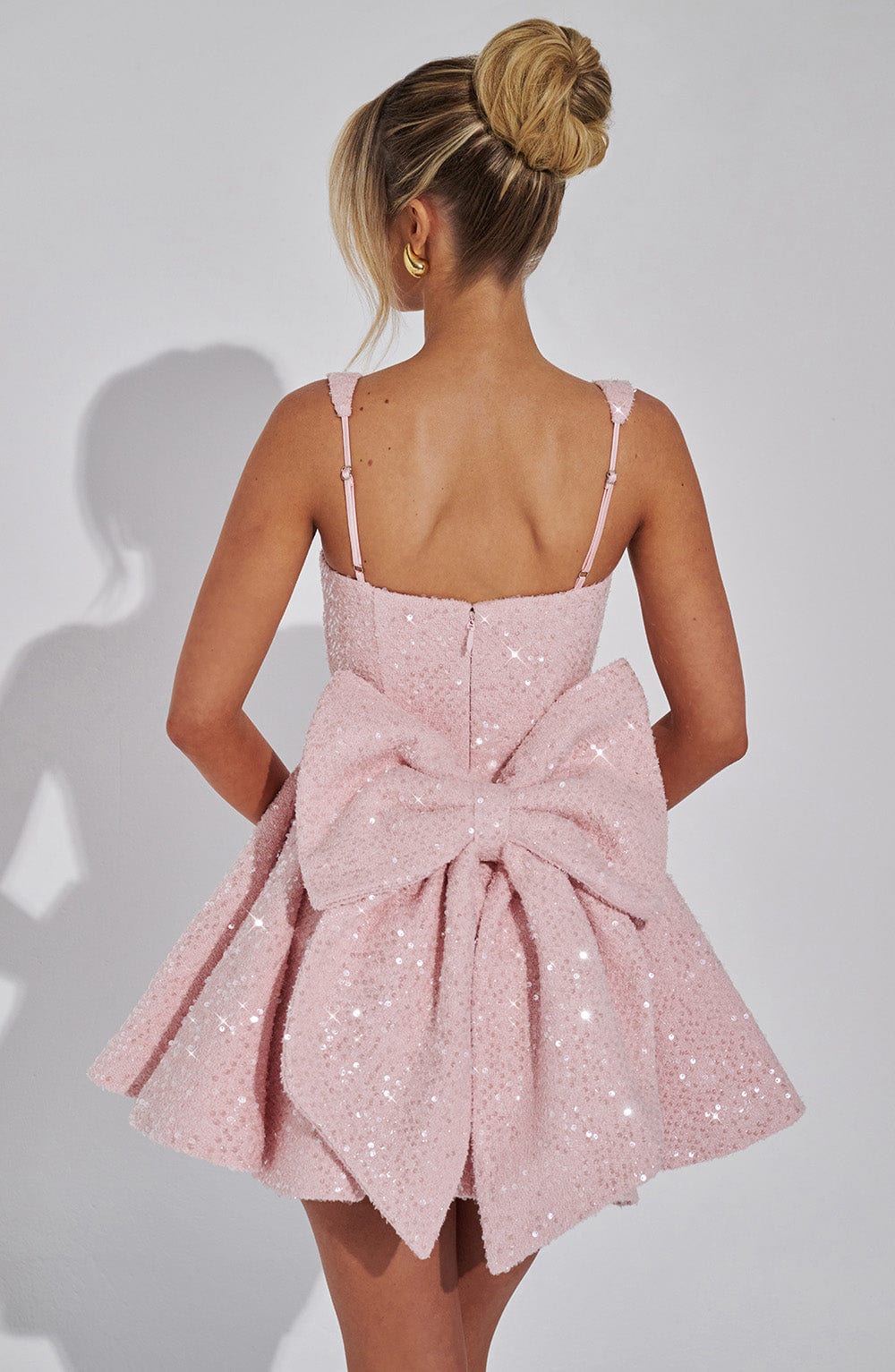 Luvrefashion | Blush Dorothy Mini Dress in XS - side view