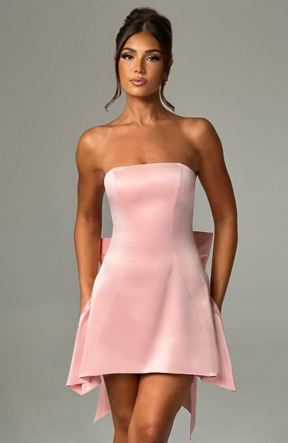 Luvrefashion | Blush Freja Mini Dress in XS - front view