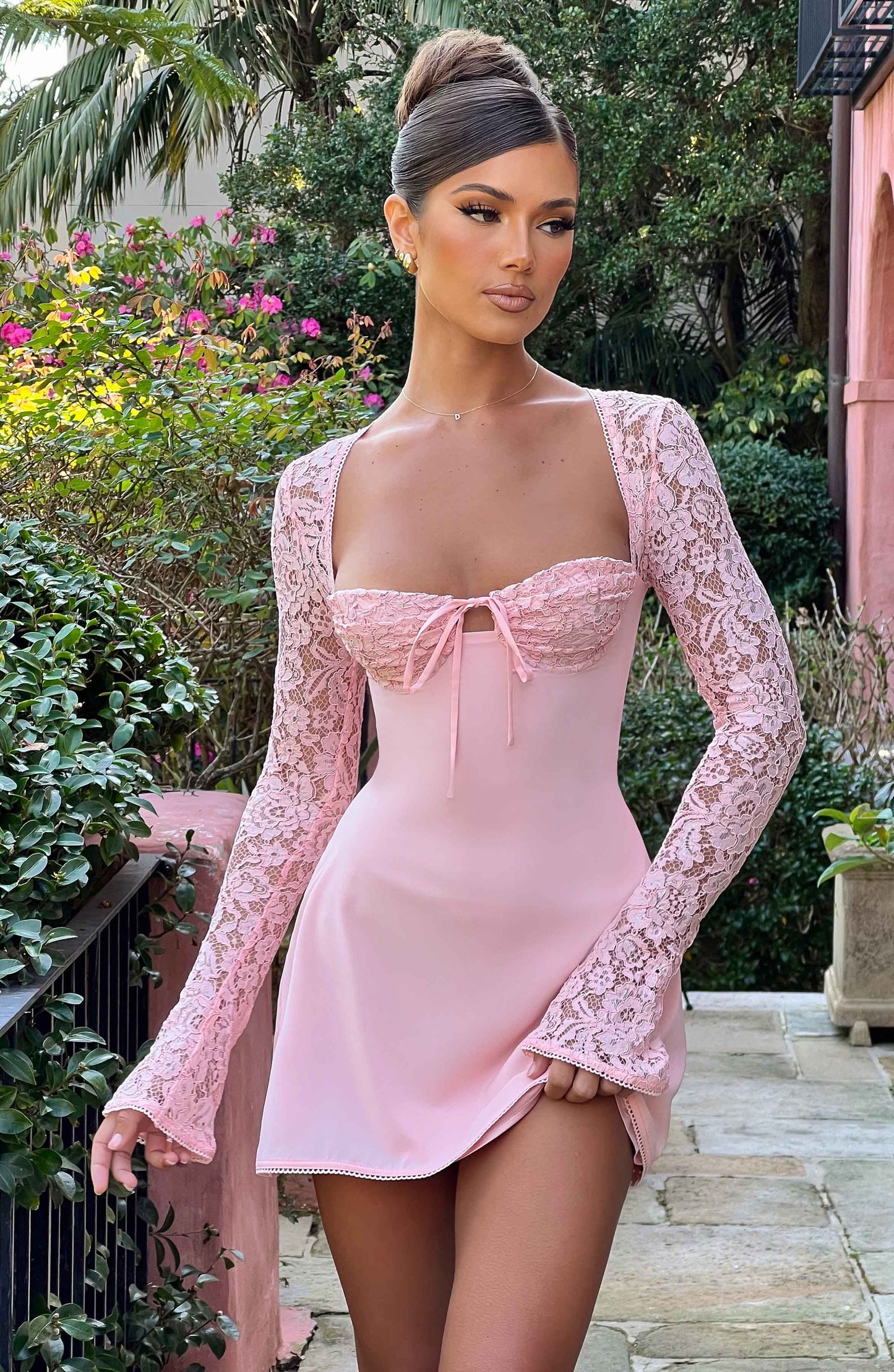 Luvrefashion | Blush Jacinta Mini Dress in XS - side view