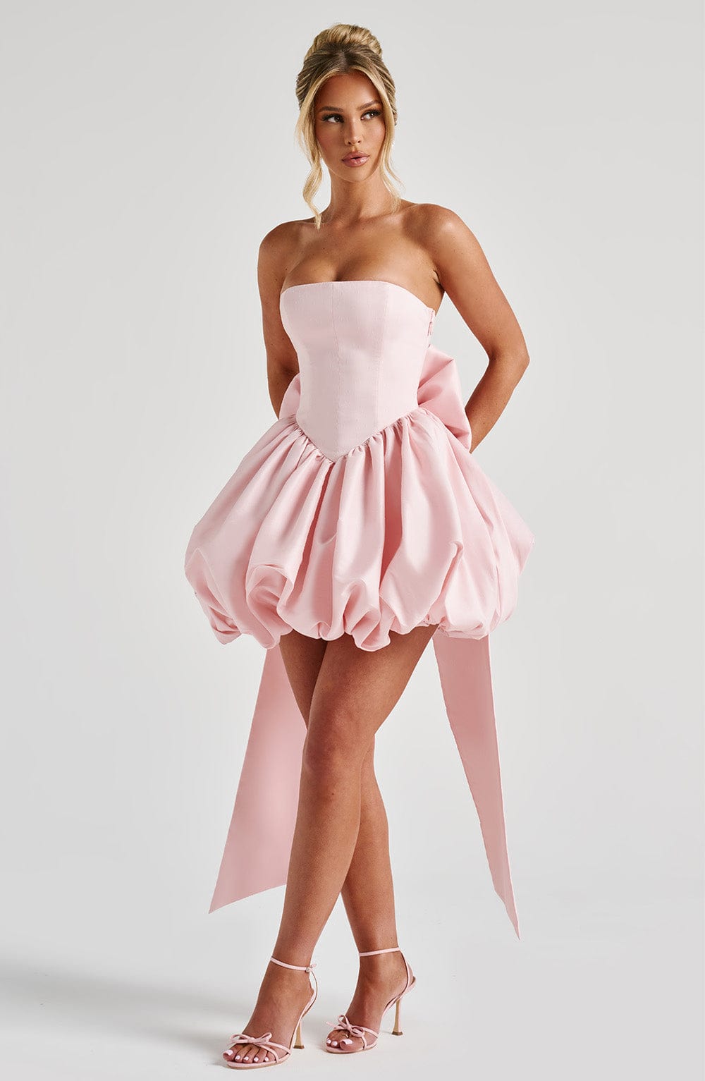 Luvrefashion | Blush Lotus Mini Dress in XS - image 6