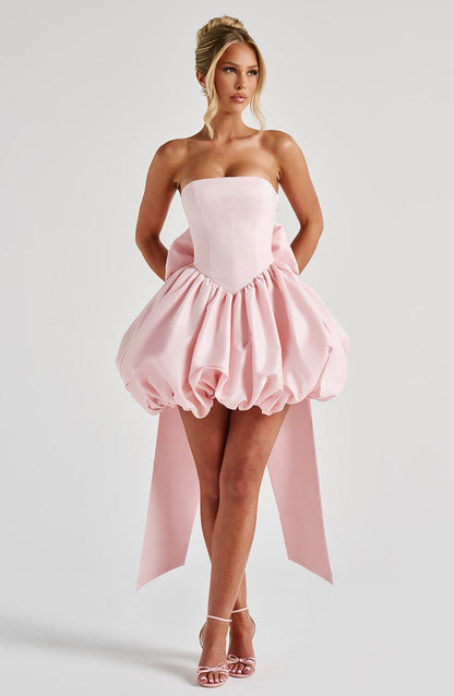 Luvrefashion | Blush Lotus Mini Dress in XS - image 7