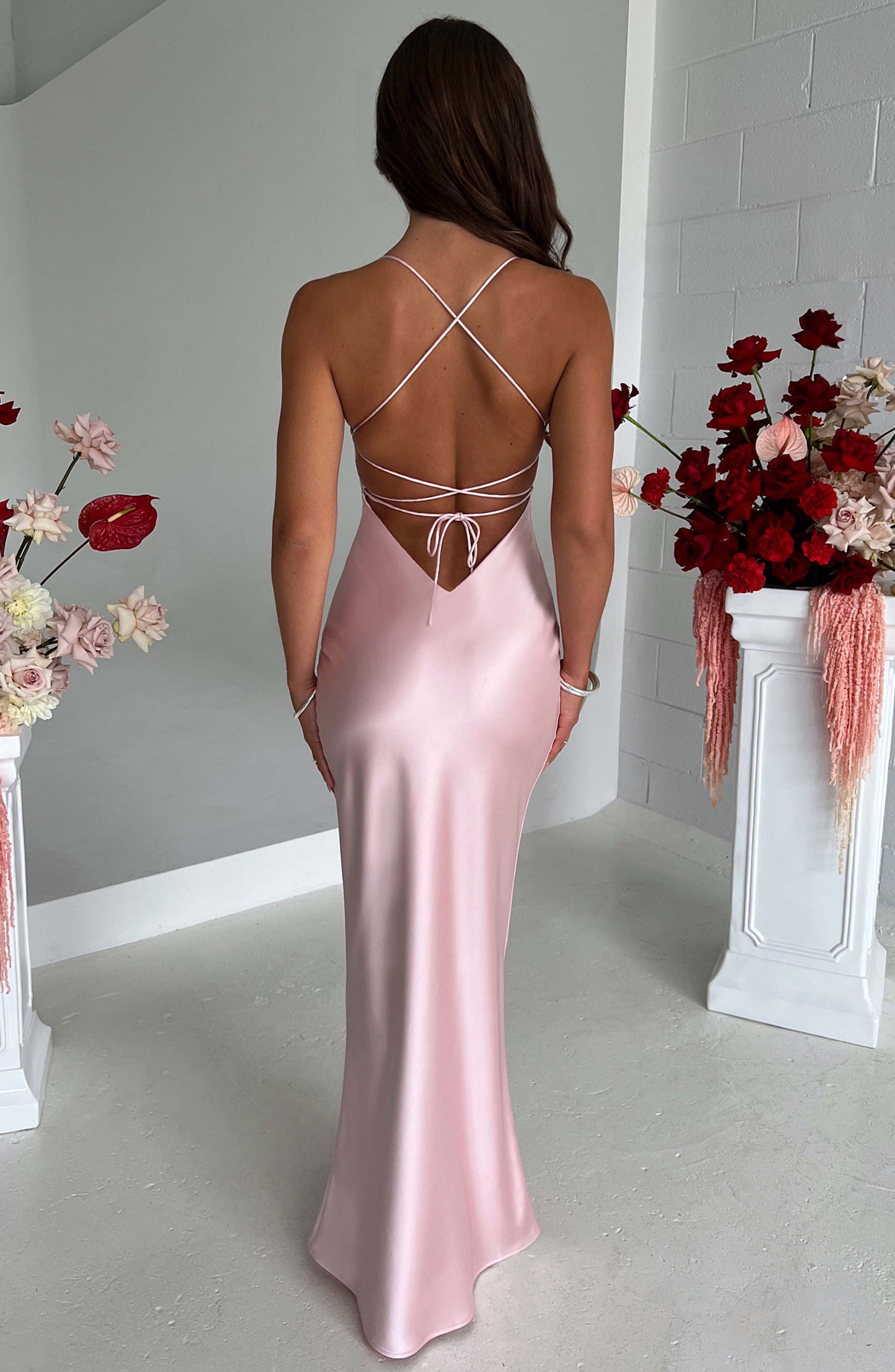 Luvrefashion | Blush Malika Maxi Dress in XS - side view