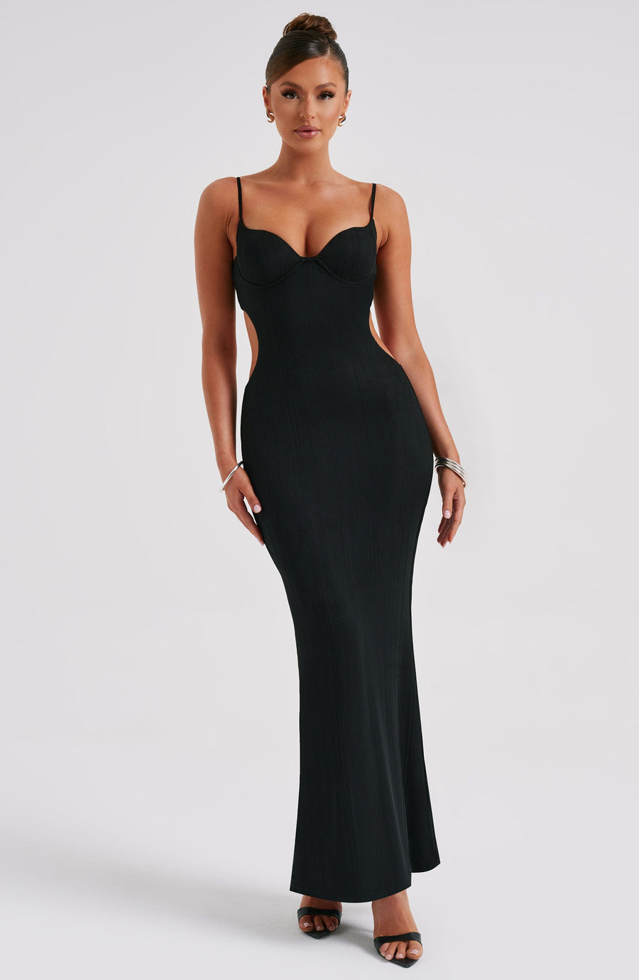 Luvrefashion | Celine Black Maxi Dress in XS - detail view