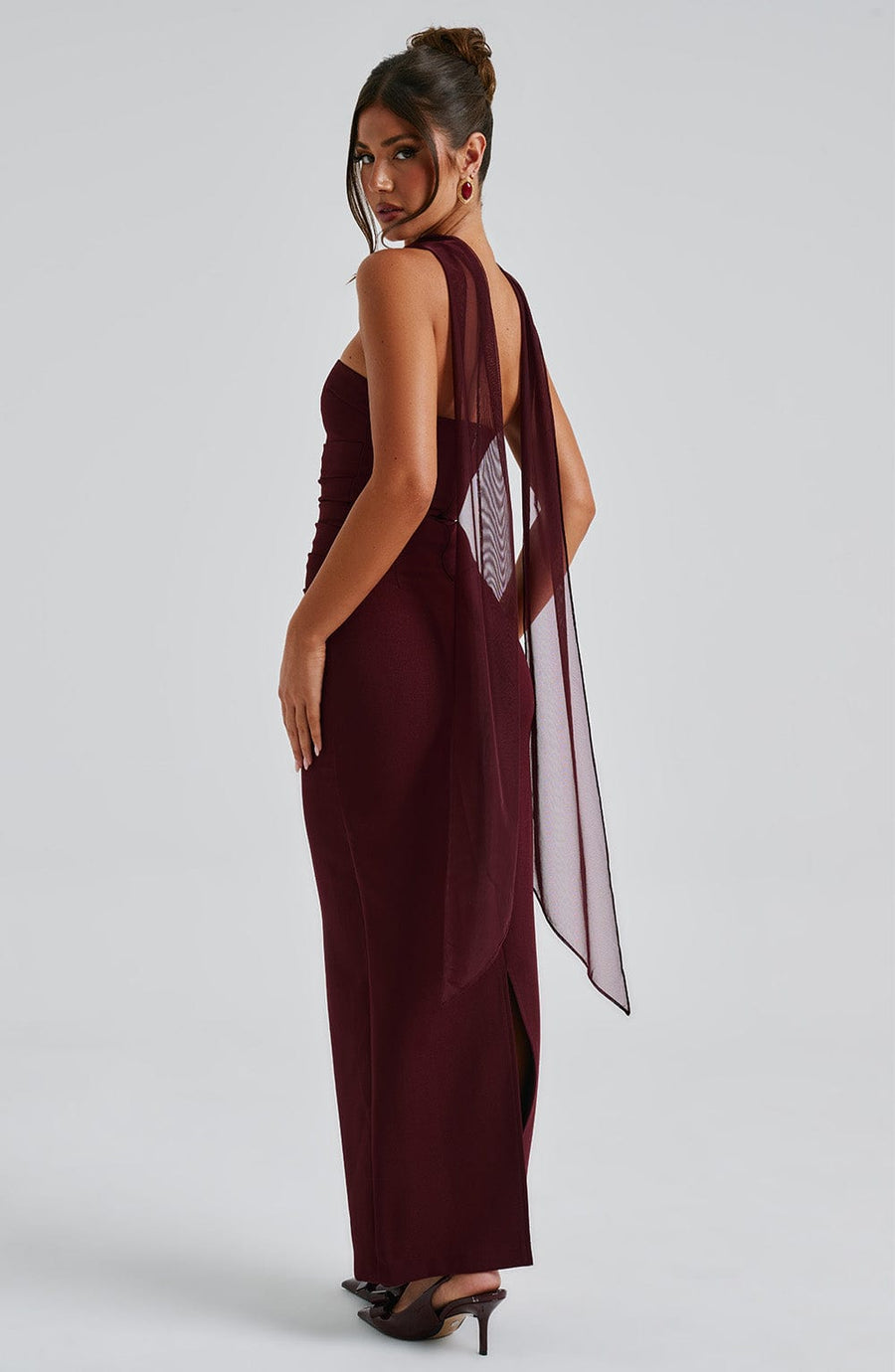 Luvrefashion | Cherry Lacquer Yulia Maxi Dress in XS - image 9