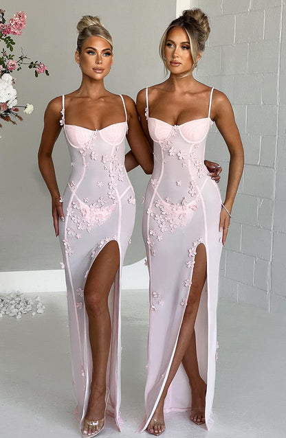 Luvrefashion | Dalary Blush Maxi Dress in XS - image 8