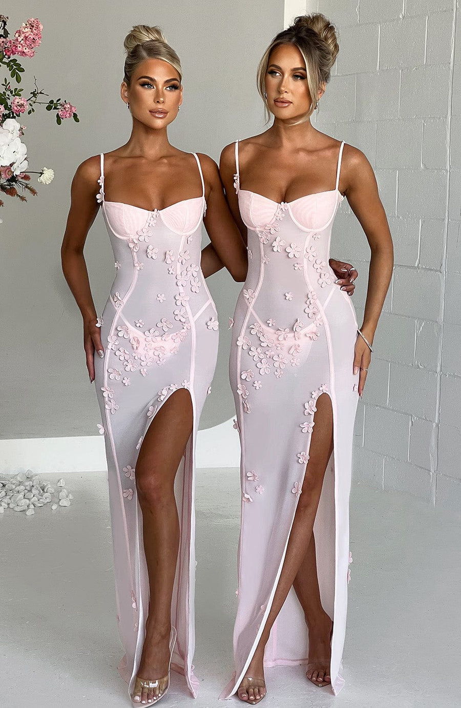 Luvrefashion | Dalary Blush Maxi Dress in XS - image 8
