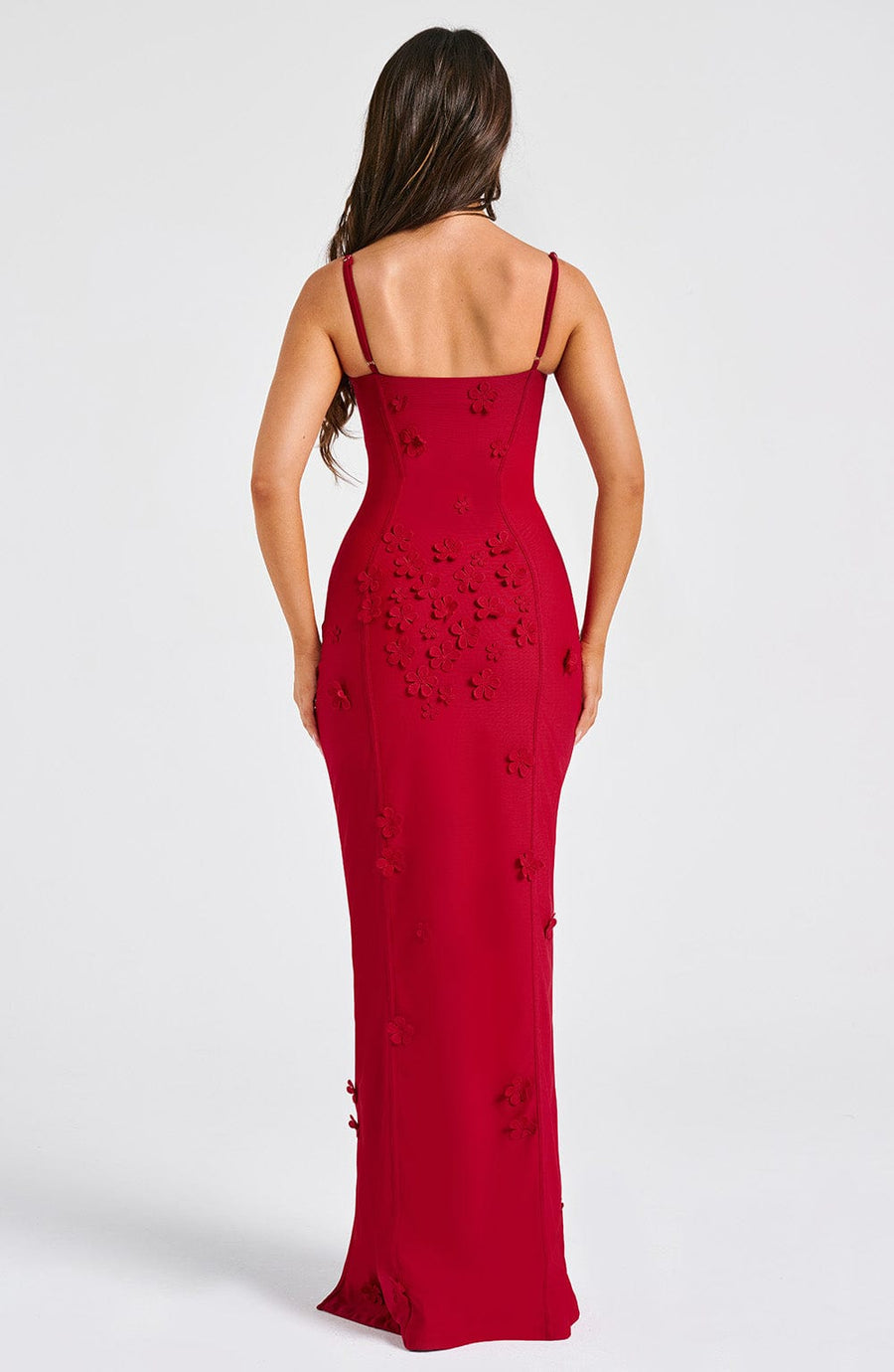 Luvrefashion | Dalary Red Lined Maxi Dress in XS - image 8