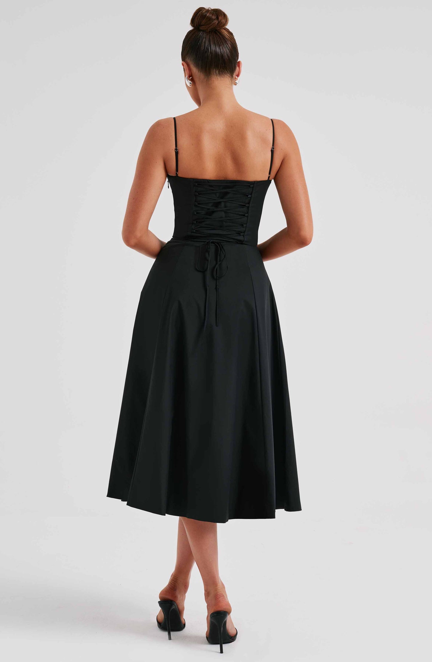Luvrefashion | Deanna Black Midi Dress in XS - image 11