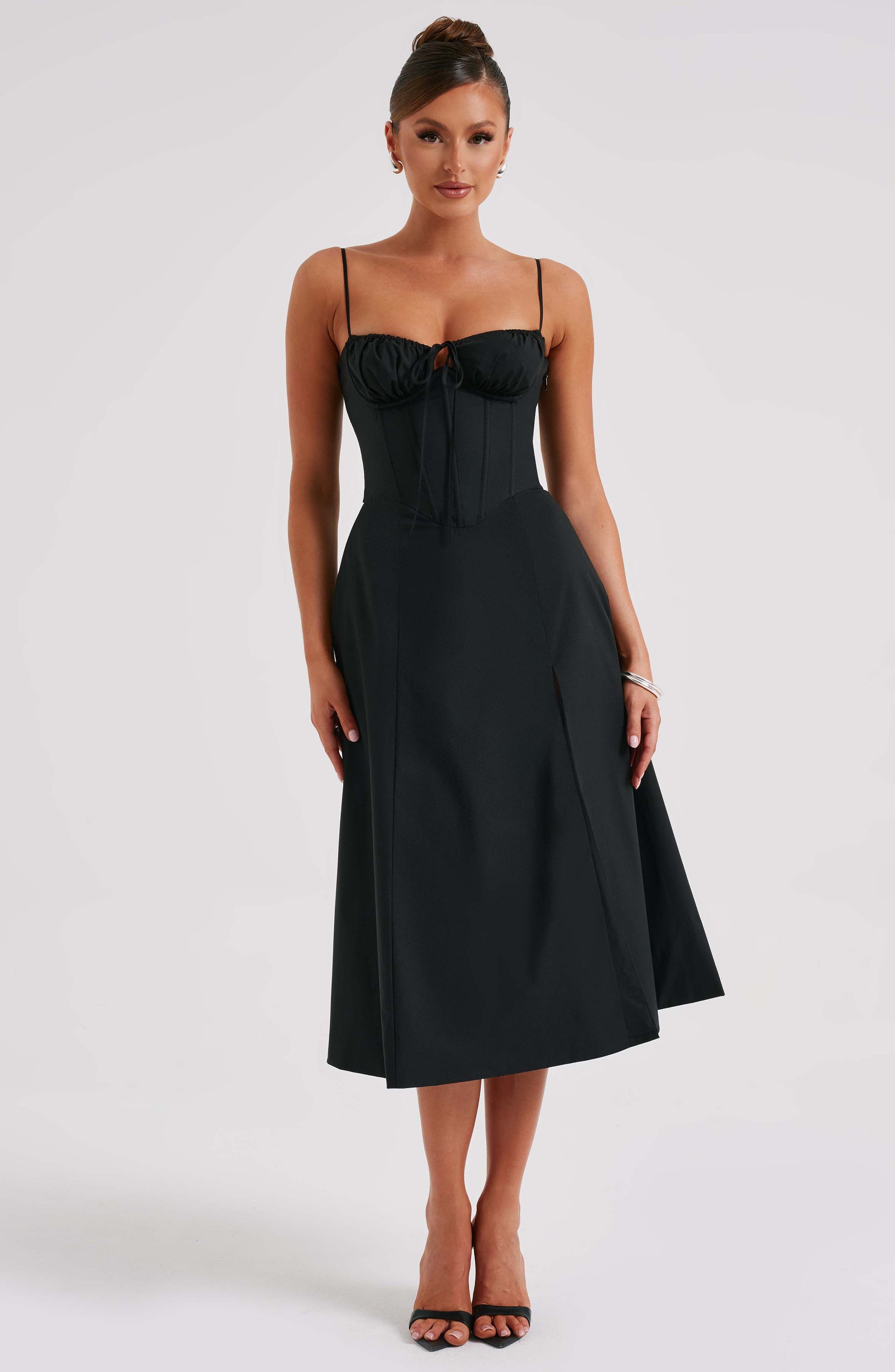 Luvrefashion | Deanna Black Midi Dress in XS - image 8