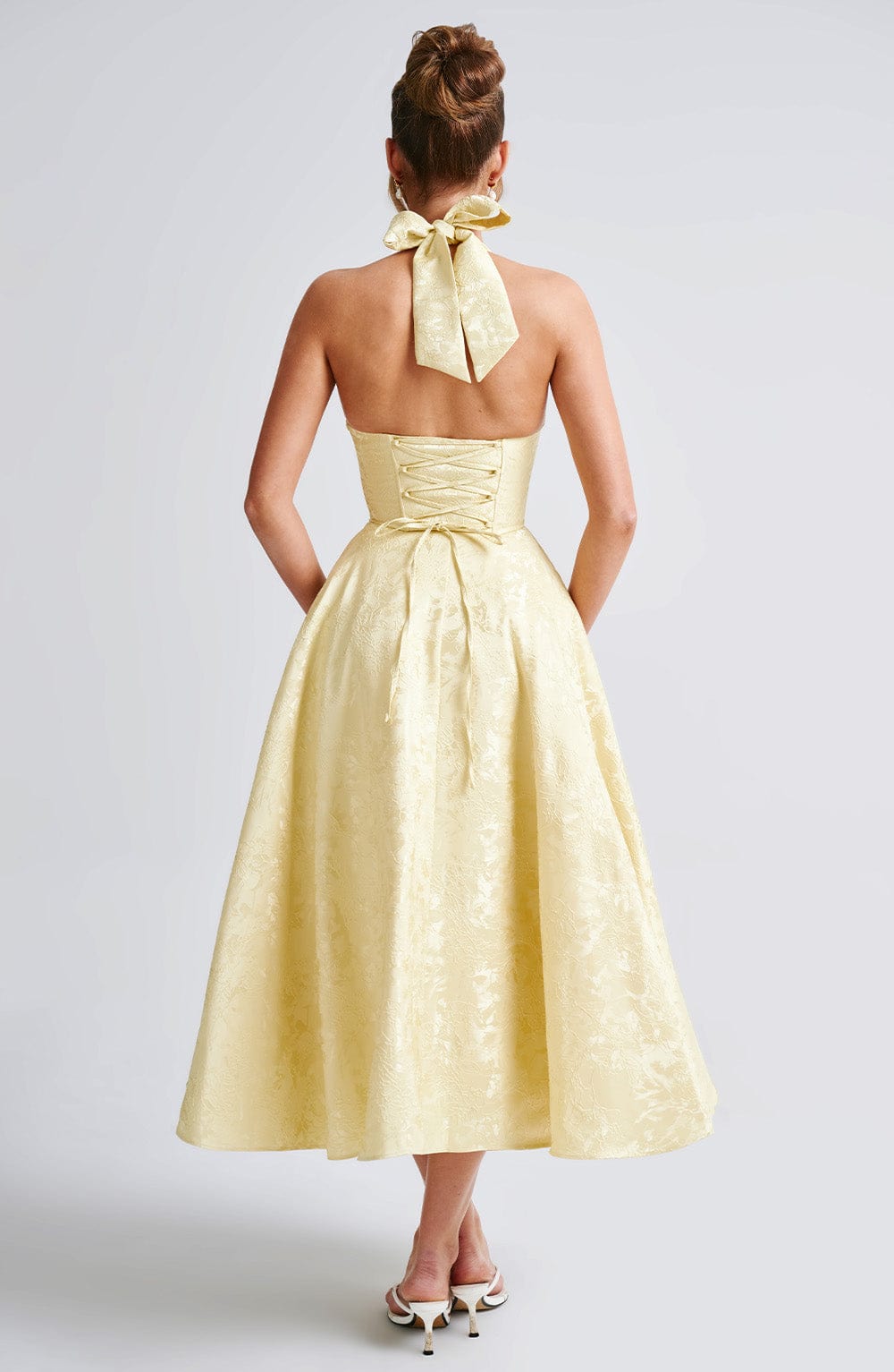 Luvrefashion | Effie Lemon Midi Dress in XS - detail view