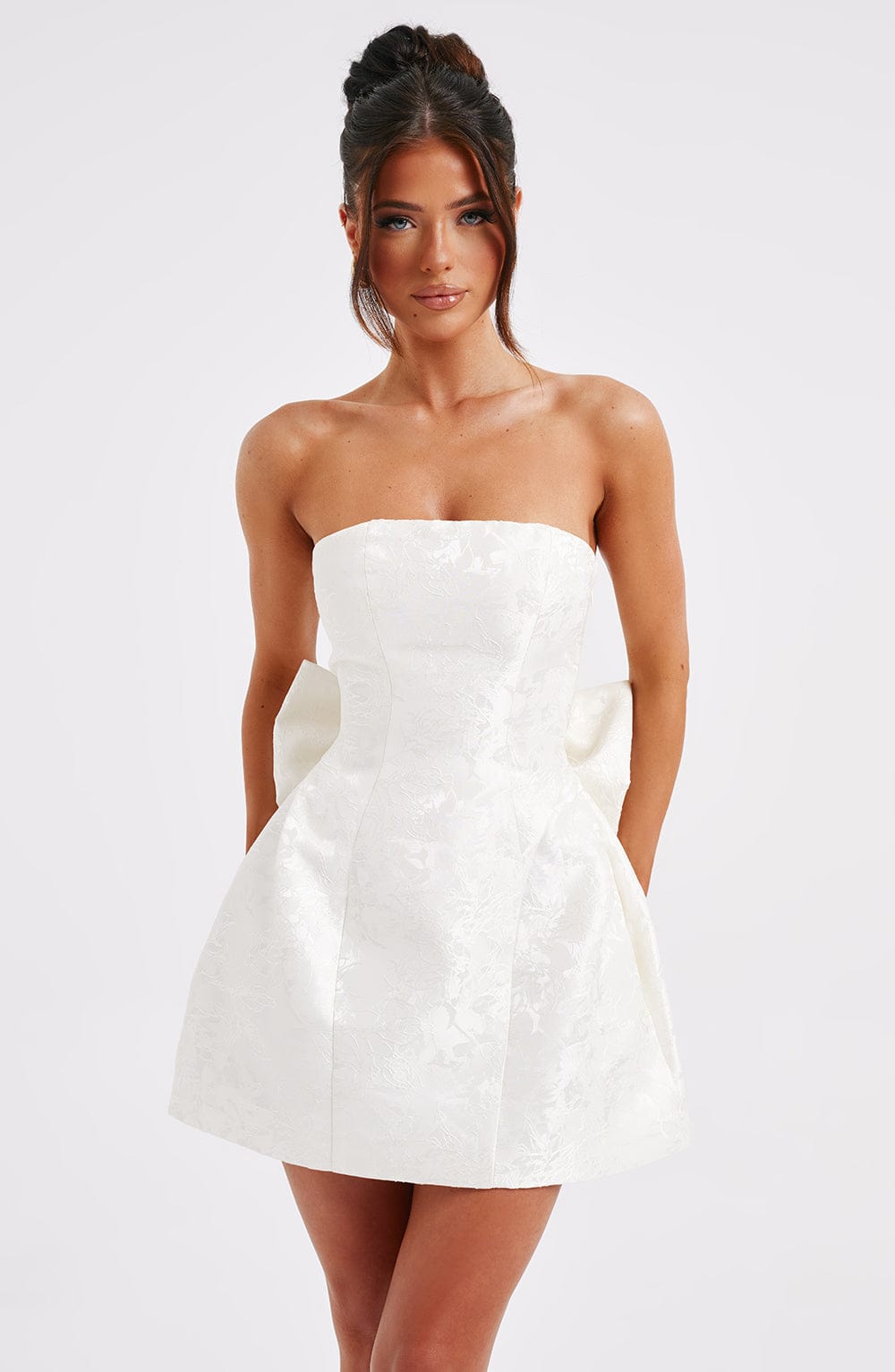 Luvrefashion | Elenora Ivory Mini Dress in XS - image 8