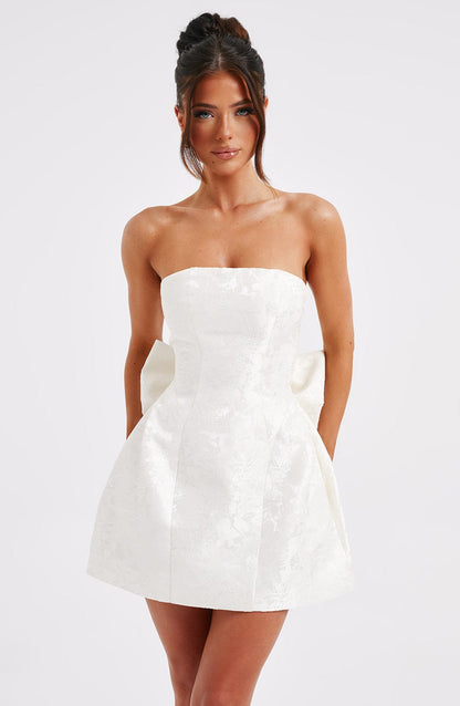 Luvrefashion | Elenora Ivory Mini Dress in XS - image 8