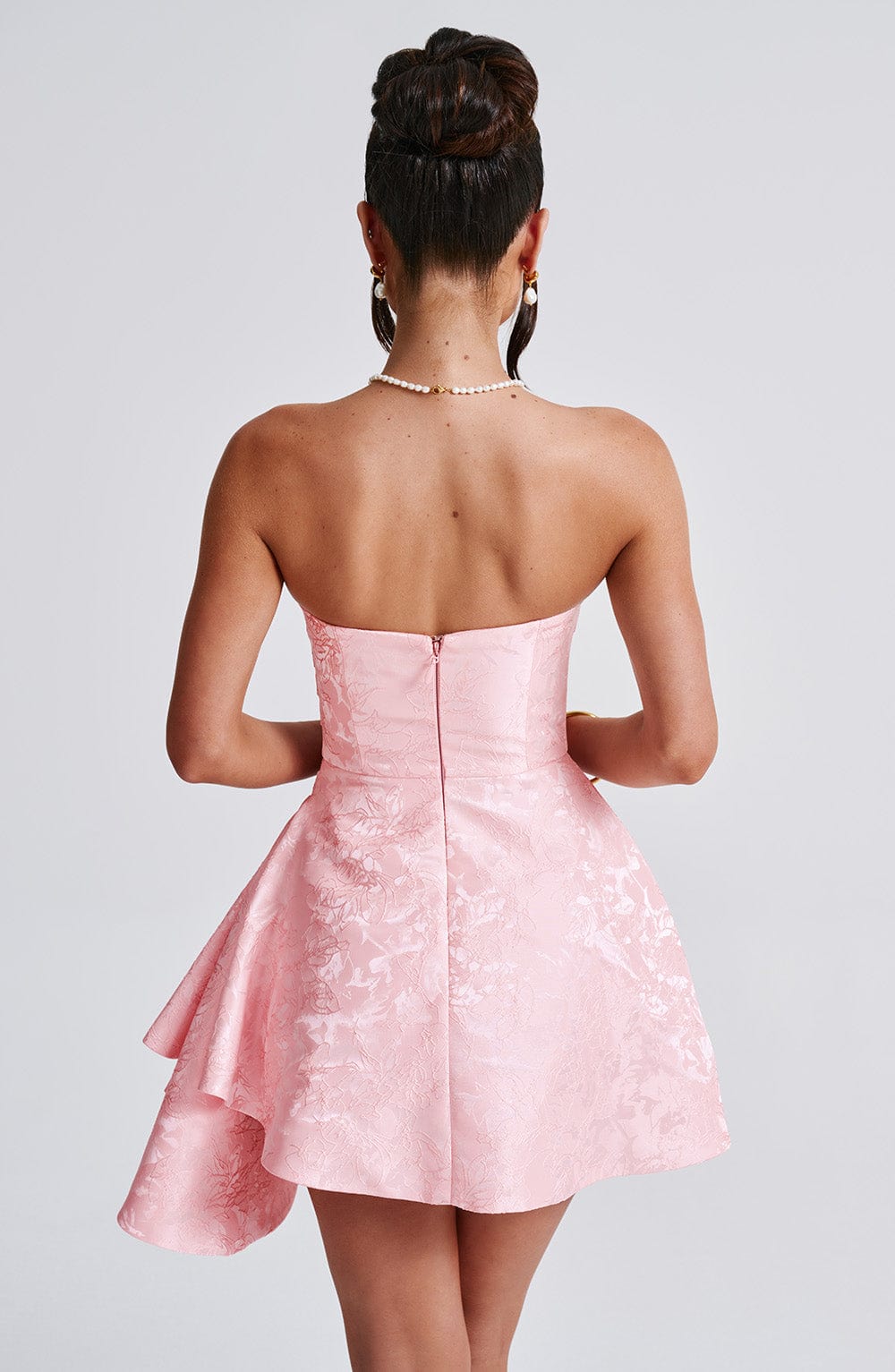 Luvrefashion | Elodie Romper Blush Pink in XS - side view