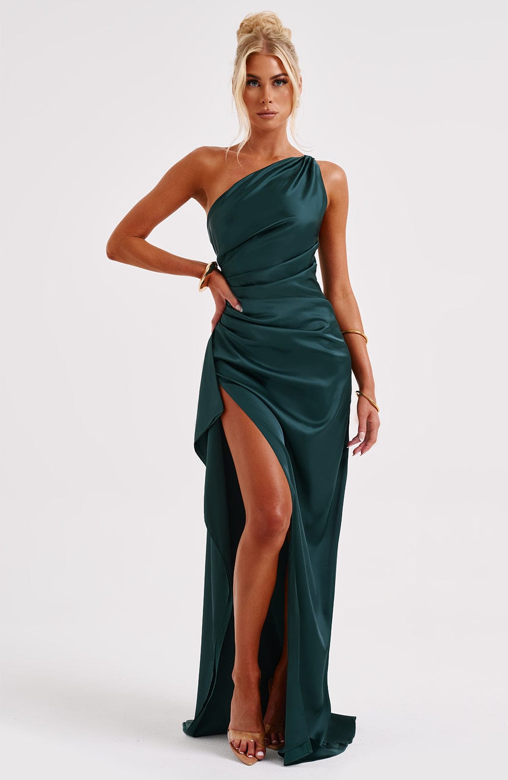 Luvrefashion | Emerald Ariel Maxi Dress in XS - back view