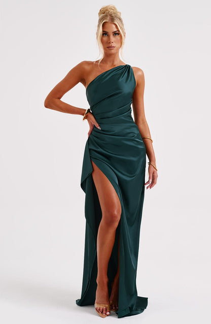 Luvrefashion | Emerald Ariel Maxi Dress in XS - back view