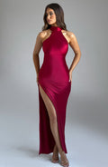 Etta Wine Maxi Dress