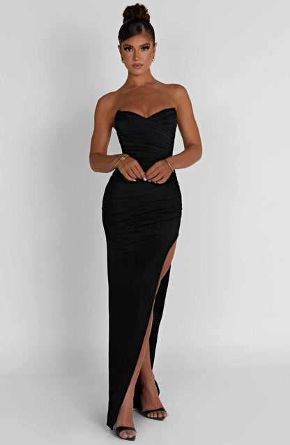 Luvrefashion | Giovanna Black Maxi Dress in XS - image 6