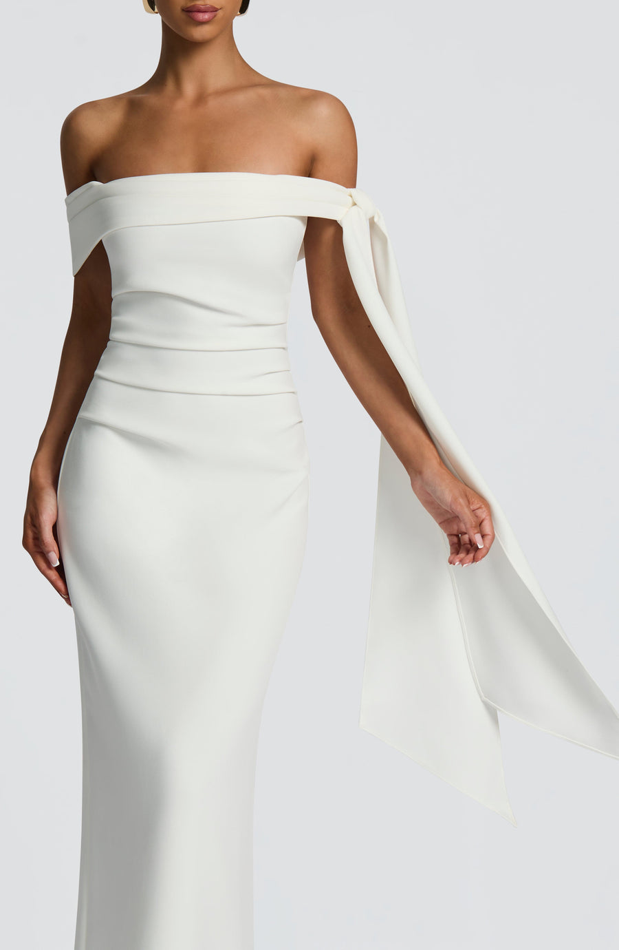 Luvrefashion | Ivory Addie Maxi Dress in XS - detail view