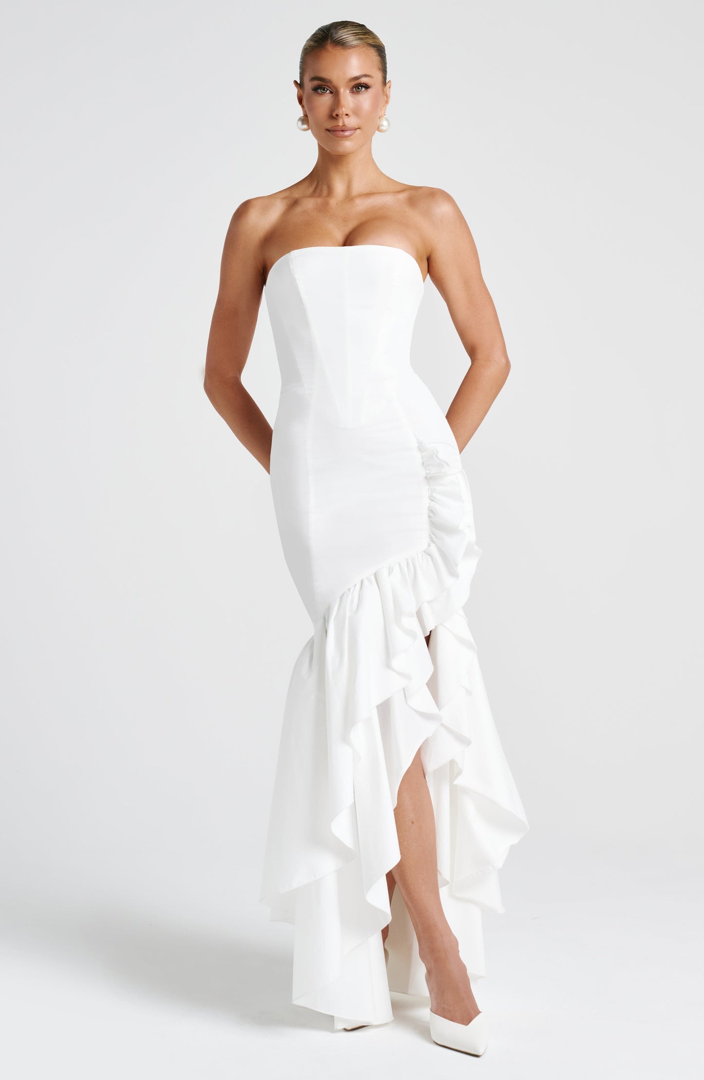 Luvrefashion | Ivory Angelina Maxi Dress in XS - image 6