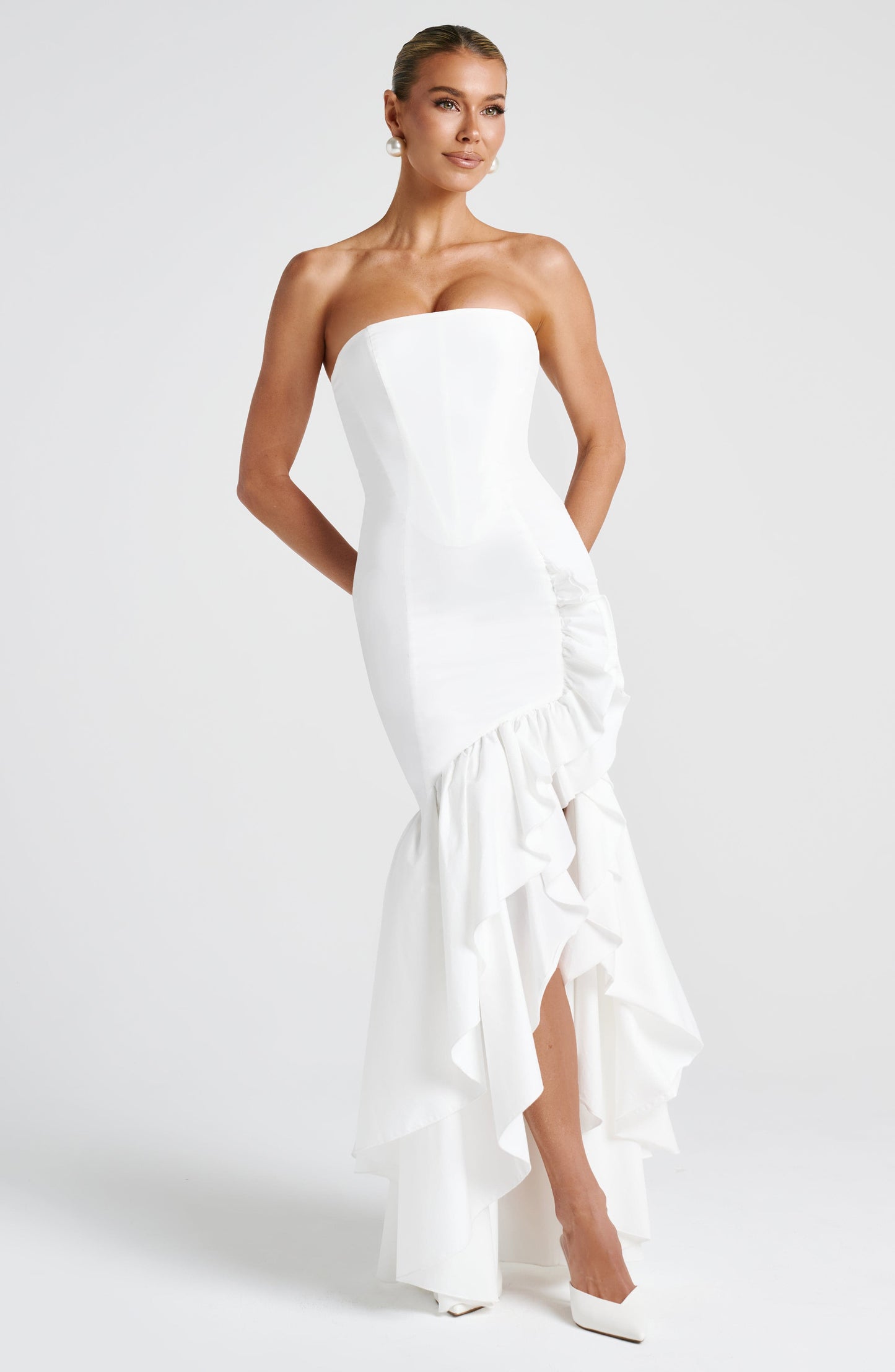 Luvrefashion | Ivory Angelina Maxi Dress in XS - image 8