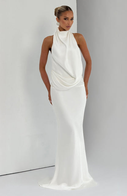 Luvrefashion | Ivory Armelle Maxi Dress in XS - front view