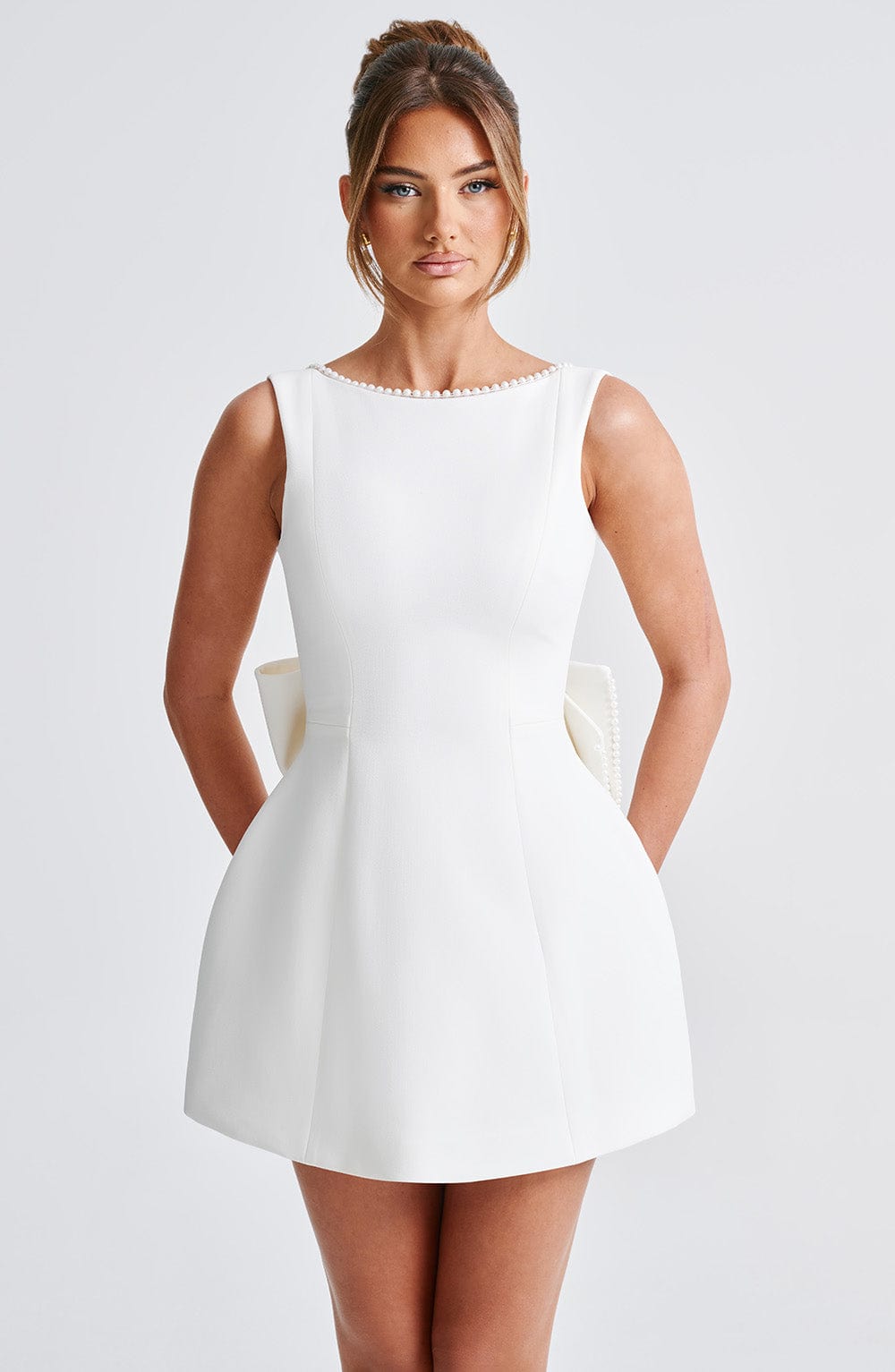 Luvrefashion | Ivory Carrie Mini Dress in XS - image 16