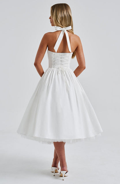 Luvrefashion | Ivory Cressida Midi Dress in XS - image 11