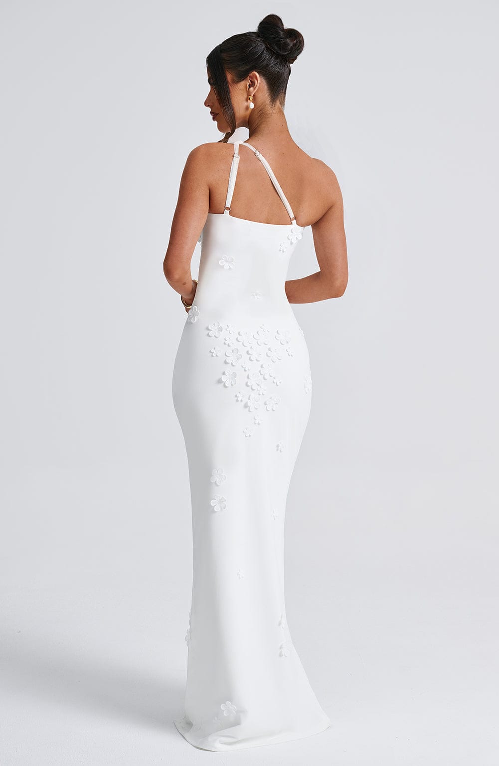 Luvrefashion | Ivory Cynthia Maxi Dress in XS - side view