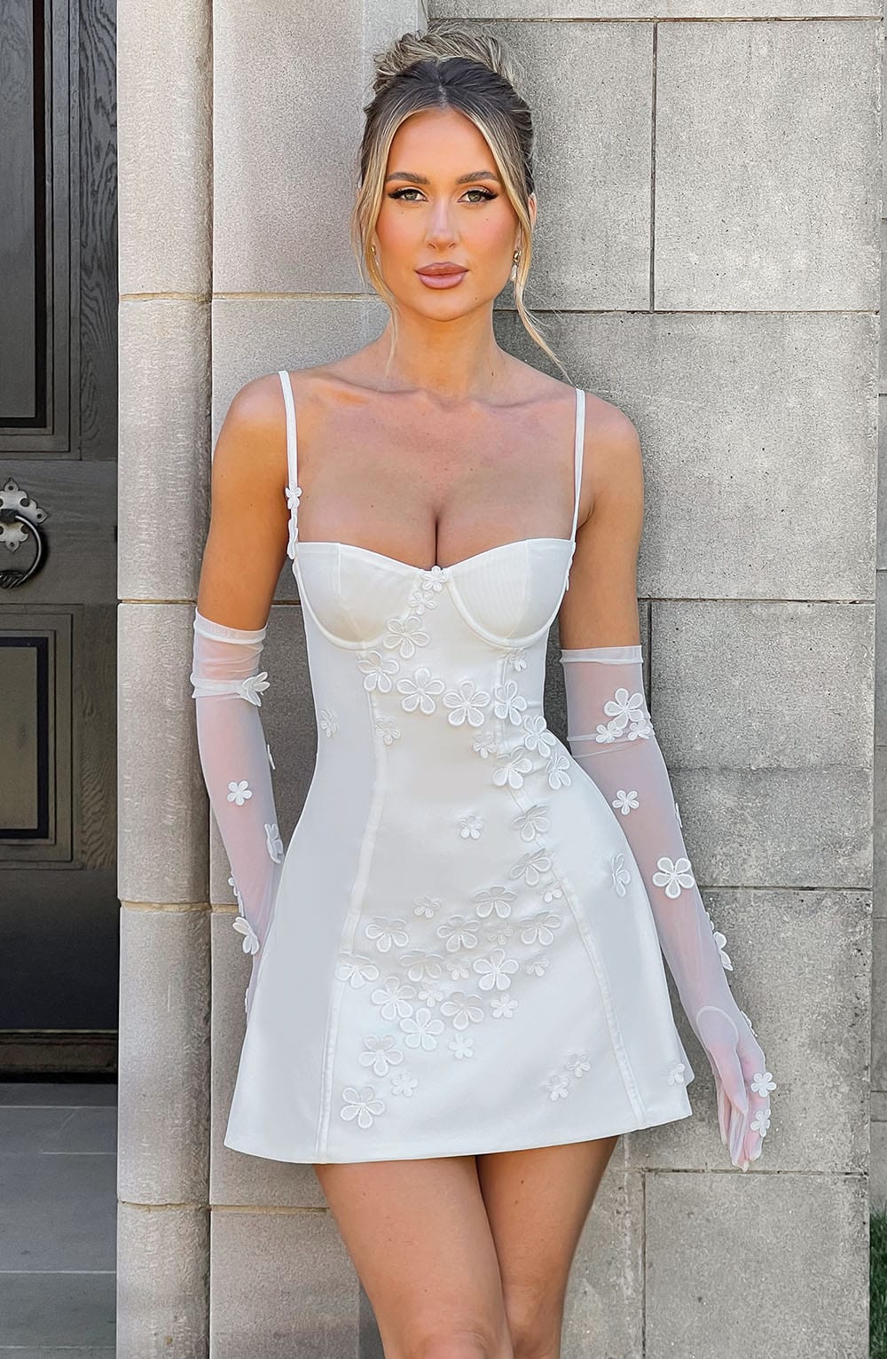 Luvrefashion | Ivory Dalary Short Dress in XS - image 6