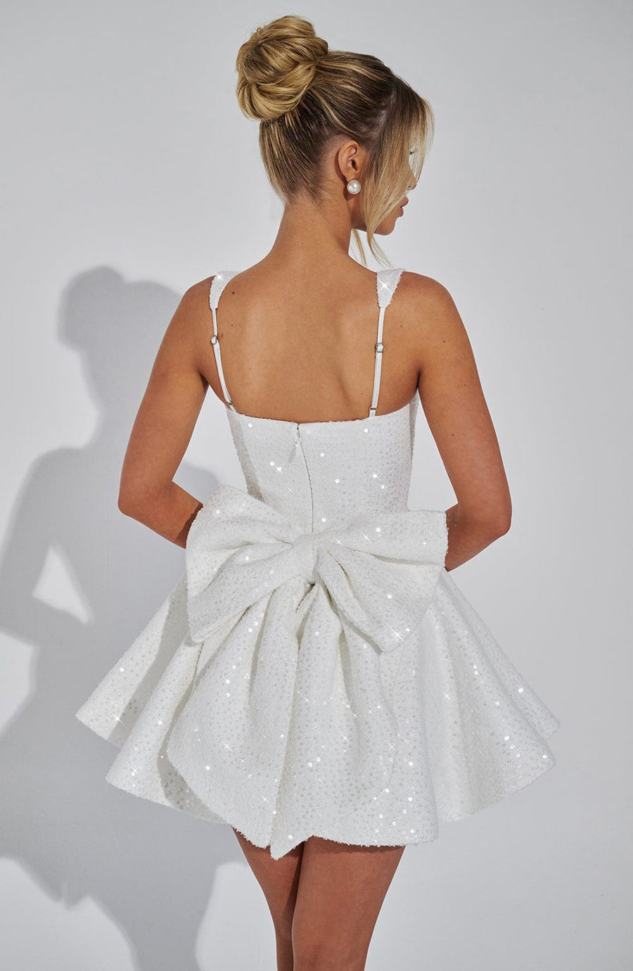 Luvrefashion | Ivory Dorothy Mini Dress in XS - styled look