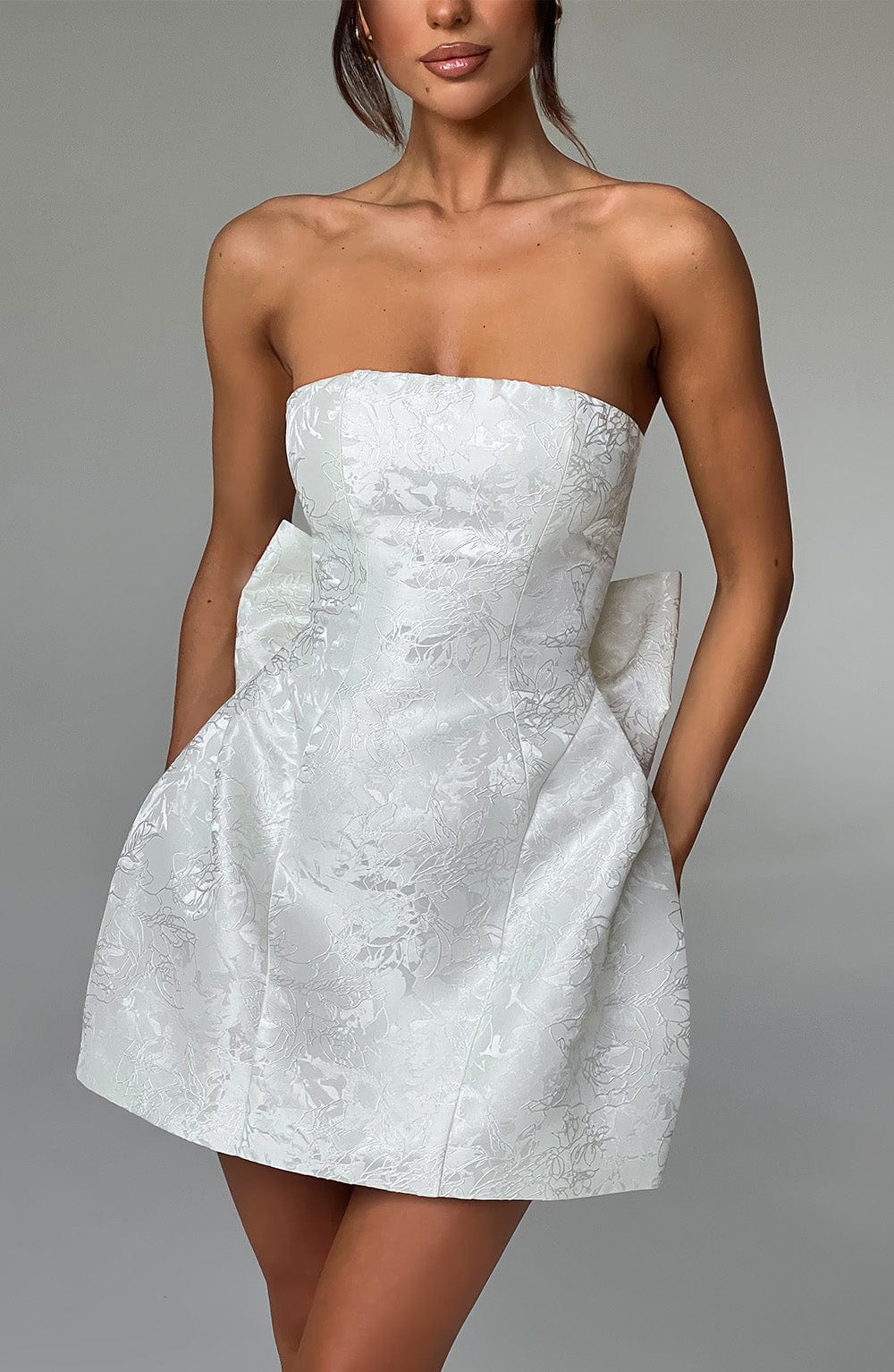 Luvrefashion | Ivory Elenora Mini Dress in XS - image 10