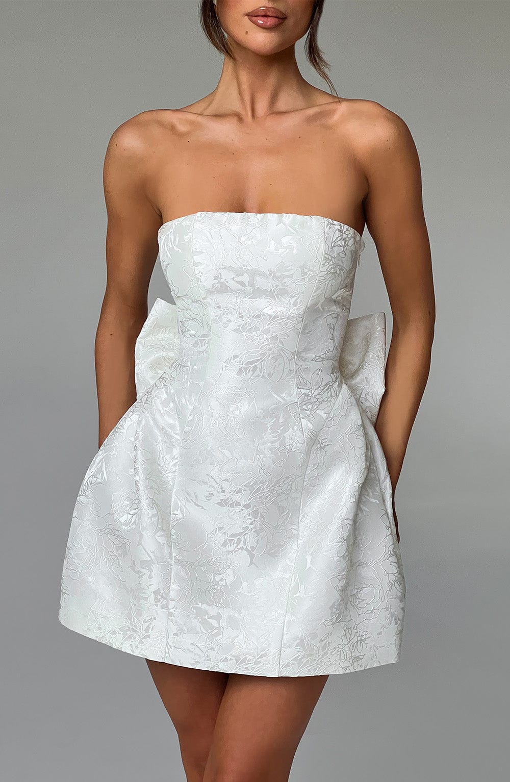 Luvrefashion | Ivory Elenora Mini Dress in XS - image 11