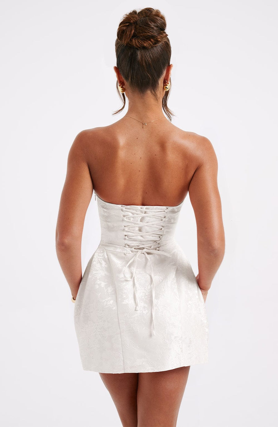 Luvrefashion | Ivory Elenora Mini Dress in XS - image 9
