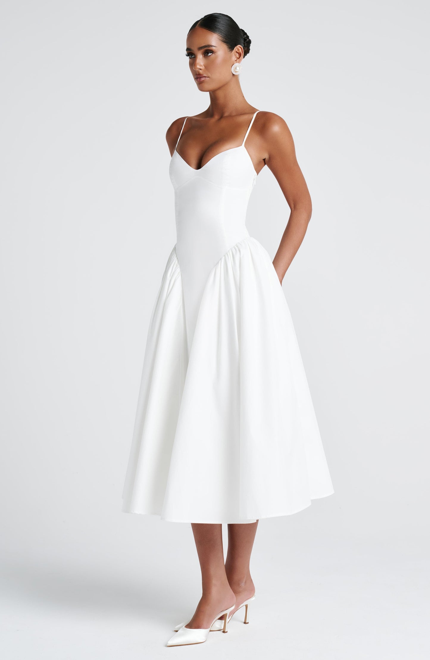 Luvrefashion | Ivory Emerson Midi Dress in XS - image 10